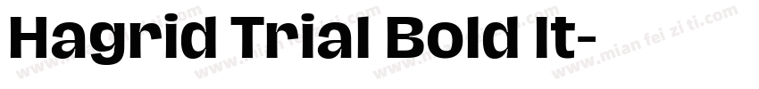 Hagrid Trial Bold It字体转换